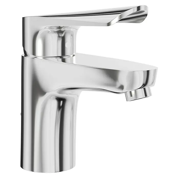 Hansgrohe Logis E Waschtischarmatur 70 - Höhe: 14,5 cm, Chrom, Glänzend - Glänzender Wasserhahn in Chromoptik mit modernem Design für Bad und Küche. Der Einhebelmischer ist ein echter Hingucker.