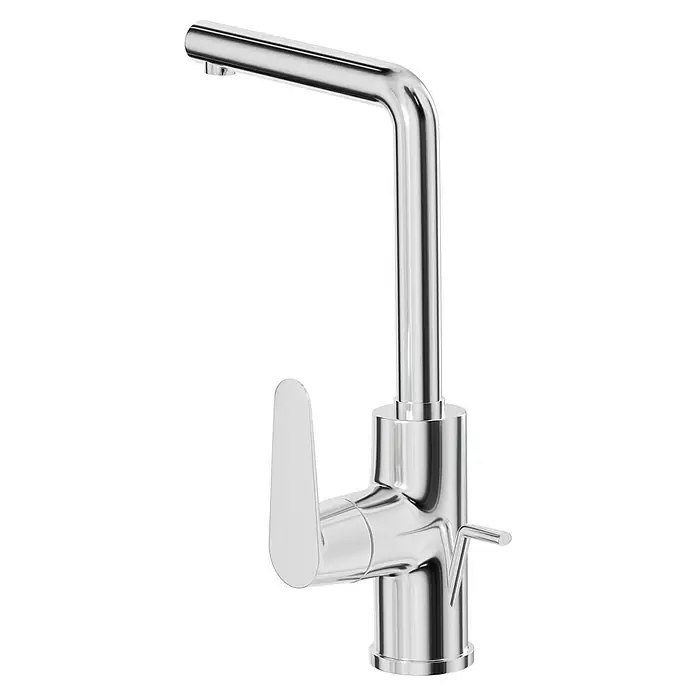 Grohe Eurodisc Waschtischarmatur L-Size - Chrom, Glänzend - Elegante Chrom-Küchenarmatur mit schwenkbarem Auslauf und modernem Einhebelmischer für komfortable Bedienung. Ideal für jede moderne Küche.