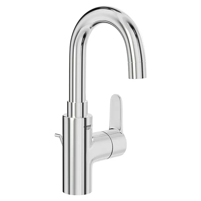 Grohe Eurostyle Cosmopolitan Waschtischarmatur L-Size - Chrom, Glänzend - Ein glänzender, verchromter Grohe Wasserhahn. Modernes Design für Küche oder Bad.