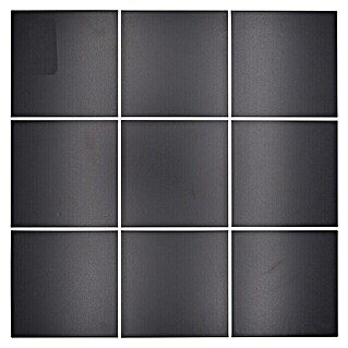Zelfklevend mozaïek Vierkant SAM 4XFS B03 (30,6 x 30,6 cm, Aluminium, Zwart)