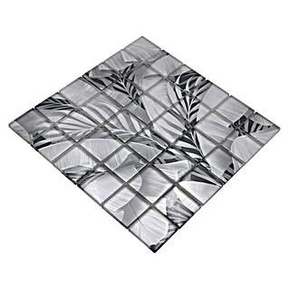 Mozaik pločica Quadrat Crystal Rainforest XCM RF03 (29,8 x 29,8 cm, Siva, Sjaj)