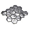 Mosaikfliese Hexagon HXM 40SB (26,2 x 23 cm, Titanium Stahl, Glänzend) | BAUHAUS