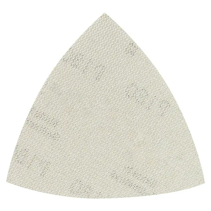 Craftomat Set malla abrasiva C 7009 - Grano: 180 mm, 5 ud. - Papel de lija triangular con grano fino, ideal para trabajos de detalle y áreas de difícil acceso. Perfecto para madera, metal y plástico.