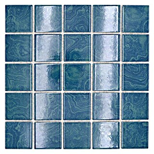 Mosaikfliese Quadrat Uni SD 601N (30,4 x 30,4 cm, Grün, Glänzend)