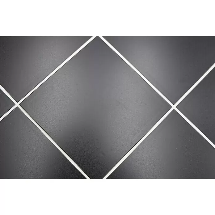 Selbstklebemosaik Quadrat SAM 4XFS B03 - 30,6 x 30,6 cm, Schwarz, Matt - Detailaufnahme