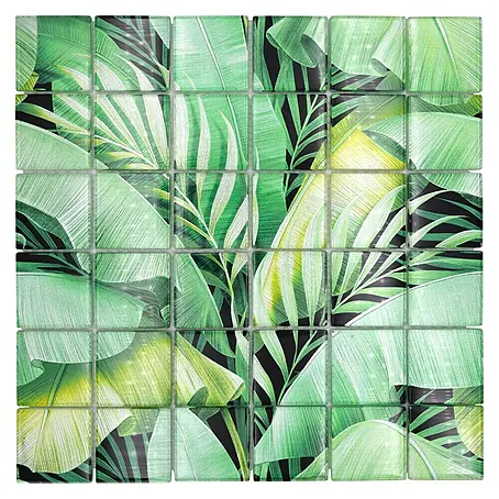 Mosaikfliese Quadrat Crystal Rainforest XCM RF01