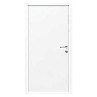 FM Türen Nebeneingangstür NBT56-07 (90 x 190 cm, DIN Anschlag: Rechts, Weiß)
