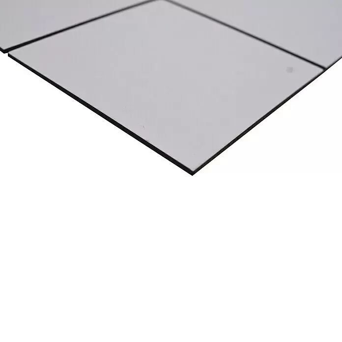 Selbstklebemosaik Quadrat SAM 4XFS W01 - 30,6 x 30,6 cm, Weiß, Matt - Detailaufnahme