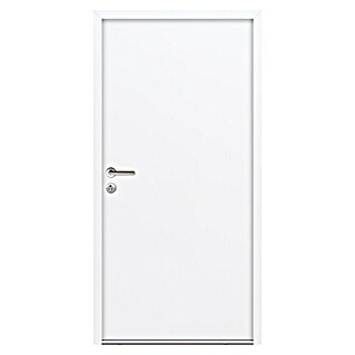 FM Türen Nebeneingangstür NBT56-07 (90 x 190 cm, DIN Anschlag: Links, Weiß)