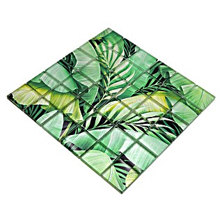 Mozaik pločica Quadrat Crystal Rainforest XCM RF01 (29,8 x 29,8 cm, Zelena, Sjaj)