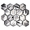 Mosaikfliese Hexagon HXM 40SB (26,2 x 23 cm, Titanium Stahl, Glänzend) | BAUHAUS