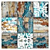 Mosaikfliese Quadrat Crystal Mix XCM WOOD 850 (29,8 x 29,8 cm, Beige/Petrol, Matt) | BAUHAUS