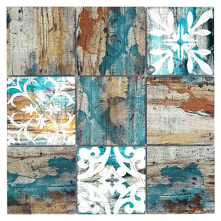 Mosaikfliese Quadrat Crystal Mix XCM WOOD 850