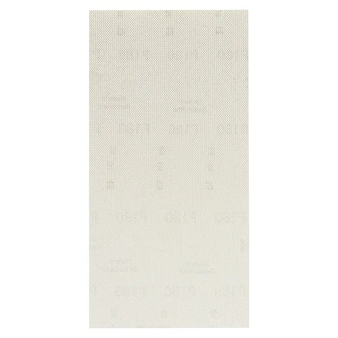 Craftomat Schleifnetz - 230 x 115 mm, Körnung: 180, 10 Stk. - Nahaufnahme eines Schleifpapiers mit feiner Körnung, ideal für präzise Schleifarbeiten und Oberflächenveredelung.\n