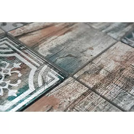 Mosaikfliese Quadrat Crystal Mix XCM WOOD 950
