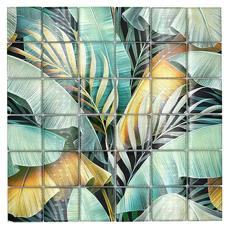 Mosaikfliese Quadrat Crystal Rain Forest XCM RF07