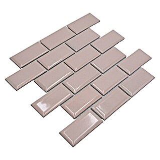 Mozaik pločica Metro Uni CG M19TR (29,1 x 29,6 cm, Svijetloroza, Sjaj)