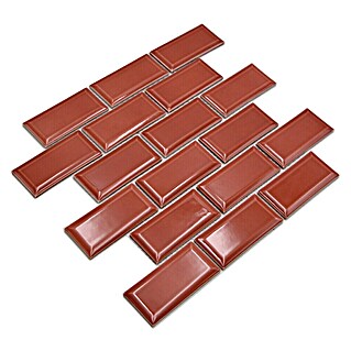 Mozaik pločica Metro Uni CG M11R (29,1 x 29,6 cm, Crvena, Sjaj)