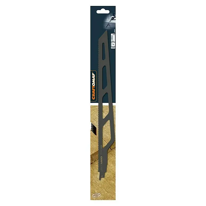 Craftomat Hoja de sierra de sable S 2013 AWP - Largo: 400 mm - En la imagen se muestra una hoja de sierra alternativa Craftomat, perfecta para tareas de serrado. La hoja es duradera y apta para diversos materiales.