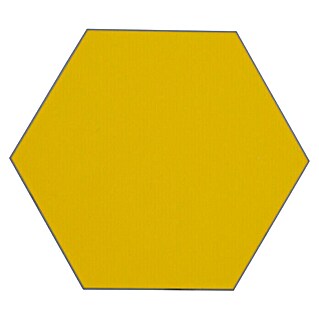 Selbstklebemosaik Hexagon Uni SAMT CHA2Y (15,2 x 17,2 cm, Vinyl, Gelb)