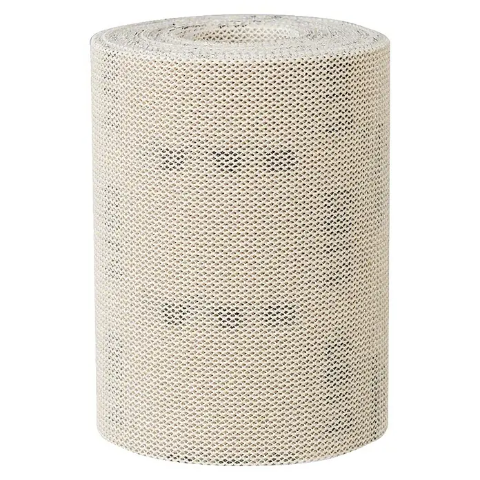 Craftomat Schleifrolle - Körnung: 180, Breite: 93 mm - Nahaufnahme eines zylindrischen Luftfilters mit feiner Maschenstruktur, ideal für Staubsauger oder Reinigungsanlagen.