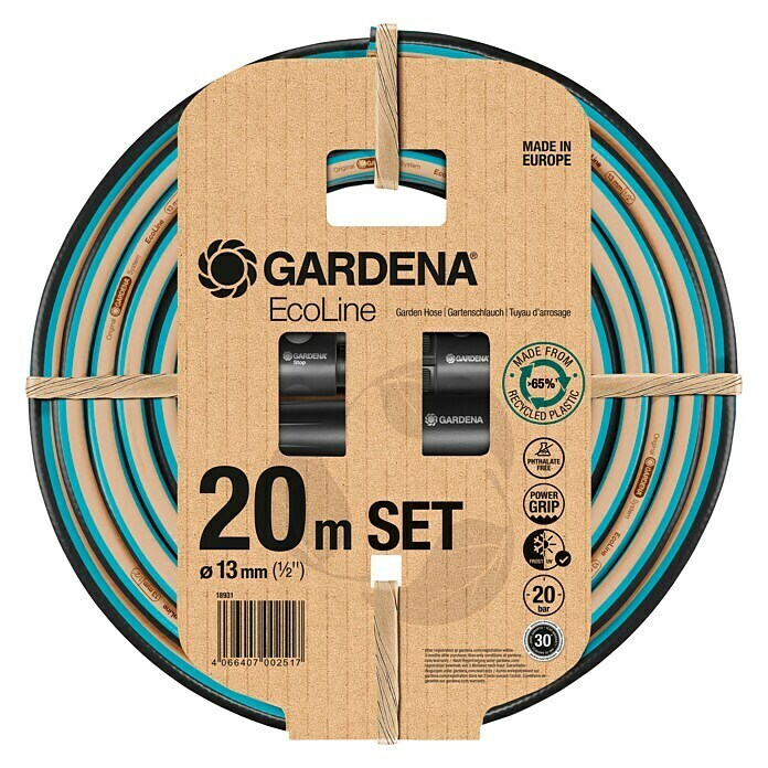 Gardena Gartenschlauch Liano Life Set (20 m, Schlauchdurchmesser: 13 mm (½″))  | BAUHAUS