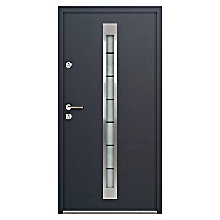 FM Türen Nebeneingangstür ATU56-520 (90 x 200 cm, DIN Anschlag: Links, Anthrazit)