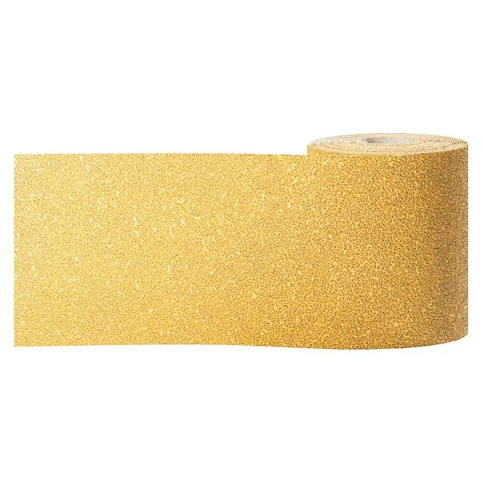 Craftomat SchleifpapierKörnung: 40, 93 x 5.000 mm - Goldene Schleifpapierrolle für diverse Schleifarbeiten, ideal für Holz, Metall und Kunststoff. Effektives Schleifen garantiert.
