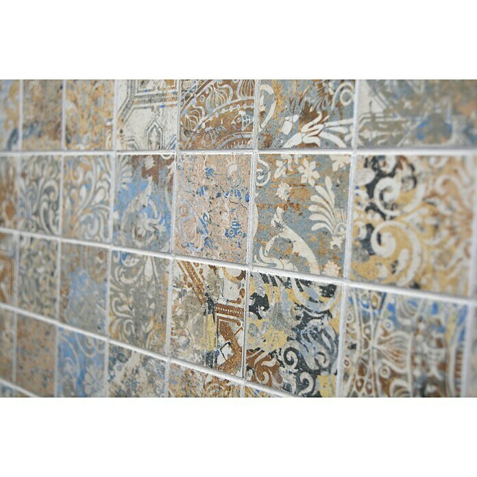 Mozaik pločica Quadrat Curtain 47 Strong Colour Mix CV 47MSC  (29,5 x 29,5 cm, Crne boje, Mat) | BAUHAUS