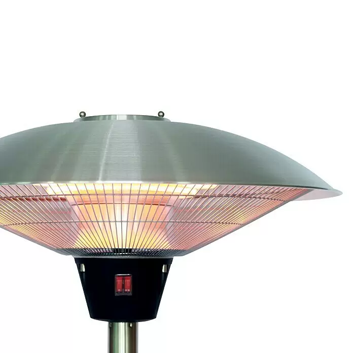 Voltomat HEATING Halogen-Heizstrahler - 46 x 46 x 205 cm, 2.100 W, Silber - Detailaufnahme