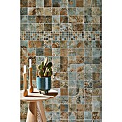 Mozaik pločica Quadrat Curtain 95 Mix CB 95BBG  (29 x 29 cm, Zelene/Bež/Smeđe boje, Mat) | BAUHAUS