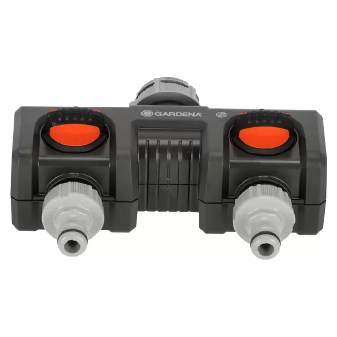 Gardena 2-Wege-Verteiler - Gewindegröße Wasserhahn: 26,5 mm (G 3/4“)