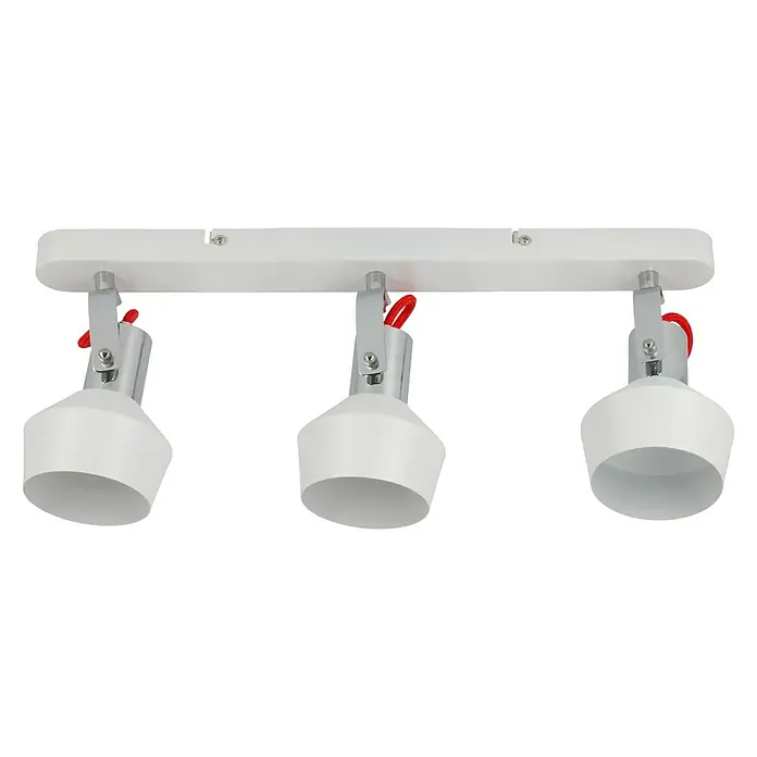 Tween Light Regleta Grado - 12 W, L x An x Al: 45 x 9,5 x 19,2 cm, Blanco, E14 - Lámpara de techo triple blanca con focos ajustables para una iluminación flexible en la habitación.