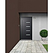 Portofino Aluminiumhaustür 904PF (110 x 210 cm, DIN Anschlag: Links, Anthrazitgrau)