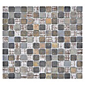 Mozaik pločica Quadrat Crystal Mix XCM CB 52  (32,7 x 30,2 cm, Smeđe boje, Mat) | BAUHAUS