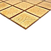 Mosaikfliese Quadrat Crystal Uni CM 4GO20 (30 x 30 cm, Gold, Glänzend)