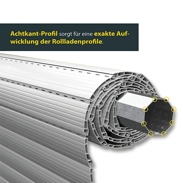 Schellenberg Achtkantwelle Maxi (Geeignet für: Rollladen-Maxi-Systeme) | BAUHAUS