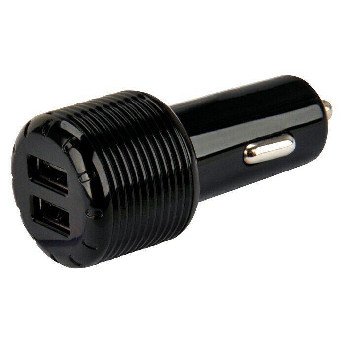 Cartrend USB-Kfz-Ladegerät Schnellladestecker (Farbe: Schwarz