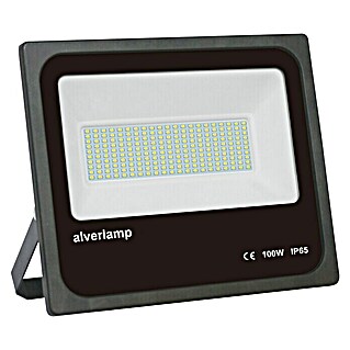 Alverlamp Proyector LED LMN (100 W, Color de luz: Blanco neutro, IP65, Negro)