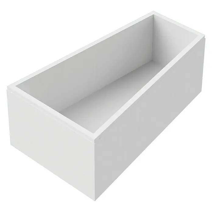 Ottofond Badewannenträger Cebu 1 B - Passend für: Badewanne Cebu 1B 160 x 100/67,5 x 51 cm - Weißer, rechteckiger Behälter, ideal für die Aufbewahrung oder als dekoratives Element. Das schlichte Design fügt sich nahtlos in jeden Raum ein.