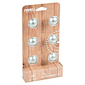 Nesu Pomo para muebles 13317 6 uds. (Ø x Al: 29 x 23 mm, Acero, Cromado)