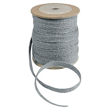 Windhager Jutegewebeband Fischgrät (Grau, L x B: 20 m x 1 cm)