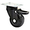 Wagner System Design-Lenkrolle 3C (Durchmesser Rollen: 50 mm, Traglast: 50 kg, Mit Platte und Feststeller, Schwarz) | BAUHAUS