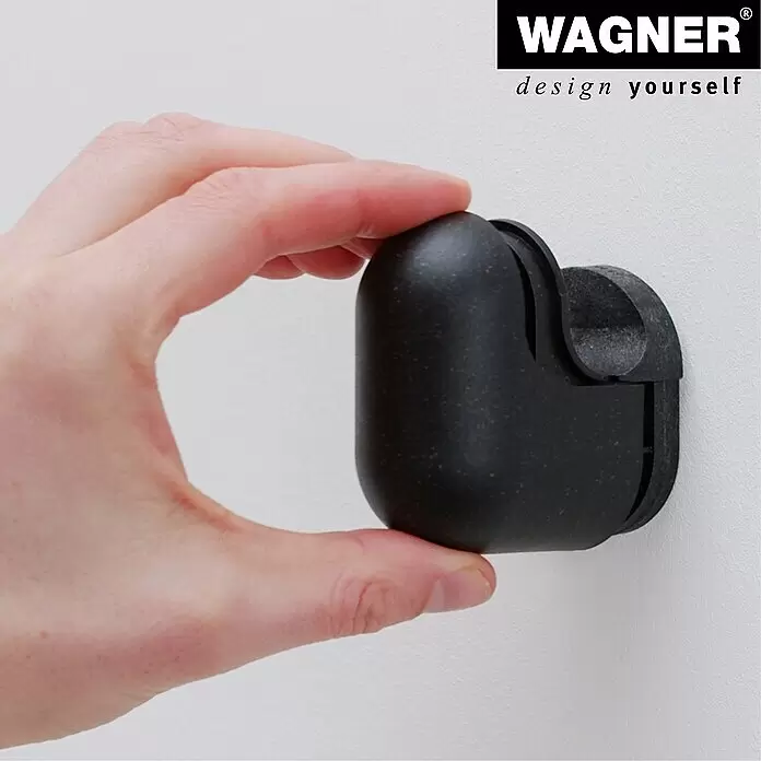 Wagner System Garderobenhaken-Set PILL - L x B x H: 37 x 31 x 51 mm, Schiefergrau, Lichtgrau, 4 Stk. - Anwendungsbeispiel