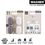 Wagner System Garderobenhaken-Set PILL (L x B x H: 37 x 31 x 51 mm, 4 Stk., Lichtgrau) | BAUHAUS