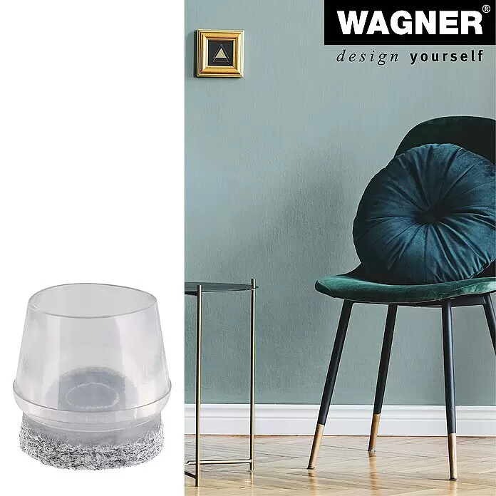 Wagner System Rohrkappen Filz - Durchmesser: 19 mm, Transparent, 40 Stk. - Stimmungsaufnahme