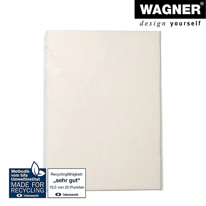 Wagner System Bodenschutzmatte Filz - L x B: 420 x 297 mm, Weiß - Produktbild einer Wagner-Schablone, die sich ideal für individuelle Designs eignet. Sie ist umweltfreundlich und recyclingfähig.