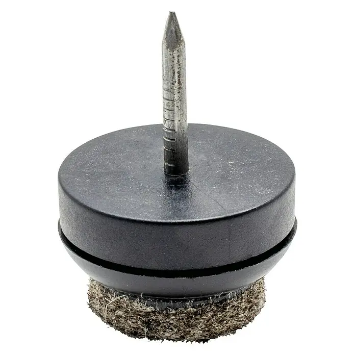 Wagner System Filzgleiter Ultrasoft - Durchmesser: 20 mm, 80 Stk., Mit Stift, Schwarz - Möbelgleiter mit Nagel zur einfachen Befestigung. Schützt Böden vor Kratzern und Beschädigungen durch Möbel. Ideal für Stühle und Tische.