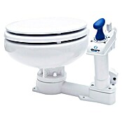 Albin Pump Bordtoilette Manuell Kompakt Low (L x B x H: 40 x 45 x 29 cm, Spülsystem: Manuelle Wasserspülung, Weiß)