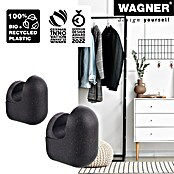 Wagner System Garderobenhaken-Set Hooks4Home klein & groß (L x B x H: 51 x 37 x 31 mm, 4 Stk., Schwarz) | BAUHAUS